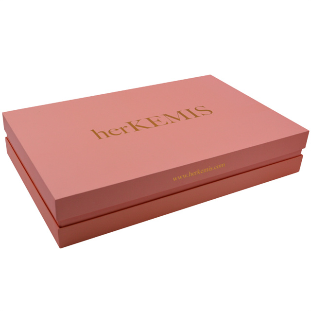 Clothing Packaging Box Gold Stamping Effect Logo Gift Boxes for Women Garment 