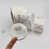 Hot Sell Transparency Stickers for Small Business Custom Own Brand Logo Rounded Sticker
