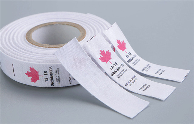 Custom Colorfast Wash Water printed care labels for clothing