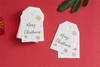 New Style Gold Stamping Hangtags Merry Christmas Creative DIY Bookmark Card