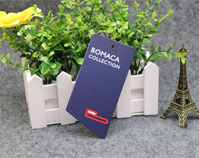  Logo Printed Paper Hang Tag For Garment/Jean Label Swing Tags With Hang Tag String 