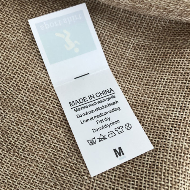 Custom Hand-tear Band Trademark Label Custom Hand-wash Label Composition Label