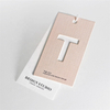 New Hollow Custom Paper Brand Hang Tags for Clothing Bag Logo Tag Card
