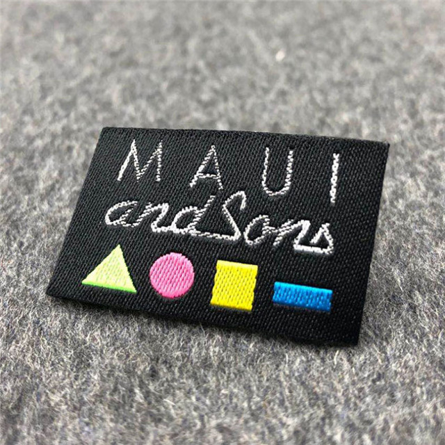 Cotton Woven Label Cloth Accessories Cloth Label Multi-color Printing Custom