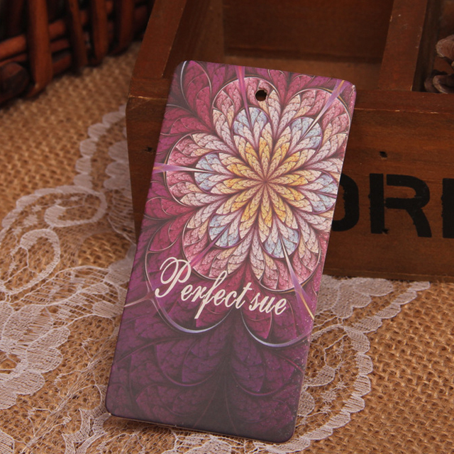 Professional Custom Printed Paper Garment Bag Swing Tags Luxury Clothing Hang Tag For Sale