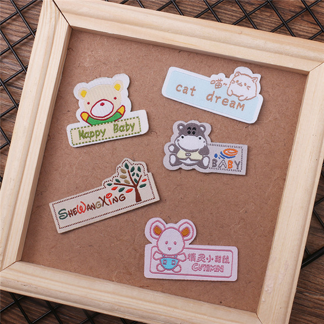 Factory Direct Selling Cartoon Cloth Armband Clothing Patch Velcro Custom Embroidery Label