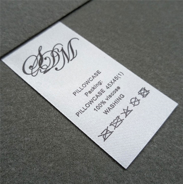 Printing Sticker Label Washing Tape Ribbon Care Label for Clothing