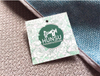 Custom Thick Jeans Hanging Tags Handcrafted Private Brand Custom Paper Hangtag