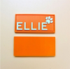 PVC Soft Drop Plastic Label Plastic Seal Fashion Orange Creative LOGO Trademark