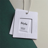 Labels Producer Custom 3d Emboss Logo Hang Tag With Silver Foil