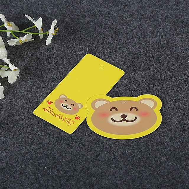 Paper hangtags for kid clothing hang tags 