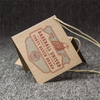 High Quality Kraft Paper Square Blank Gift Card for Men's Wear