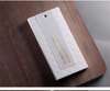 Customization Clothing Foil Hang Tags with PVC Plastic Tags Brand Free Design