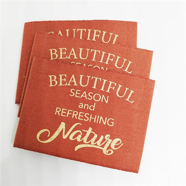High Density Flat Silk Screen Printing Labels Garments Label For Cloth 