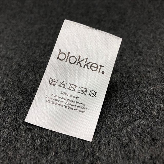 Color Washing Label Custom All Kinds of Clothing Home Textile Ribbon Terylene Cotton Ribbon Color Printing Wash Water Label Care Label Custom