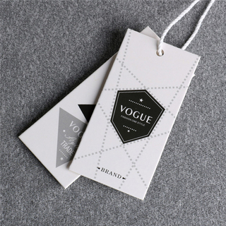 General hanging tag for men and women's clothes, garment shoes swing tag and hot stamping hangtag