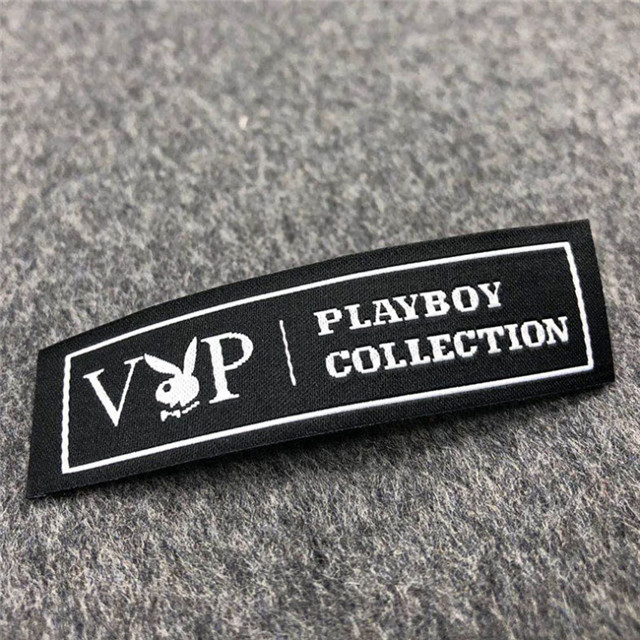High Density Collar Satin Label T-shirt And Clothing Label Customization