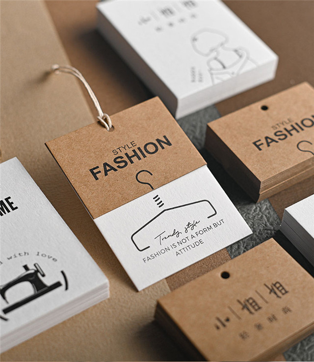 Kraft Paper Hangtag Custom High Quality Clothing Tag Customization