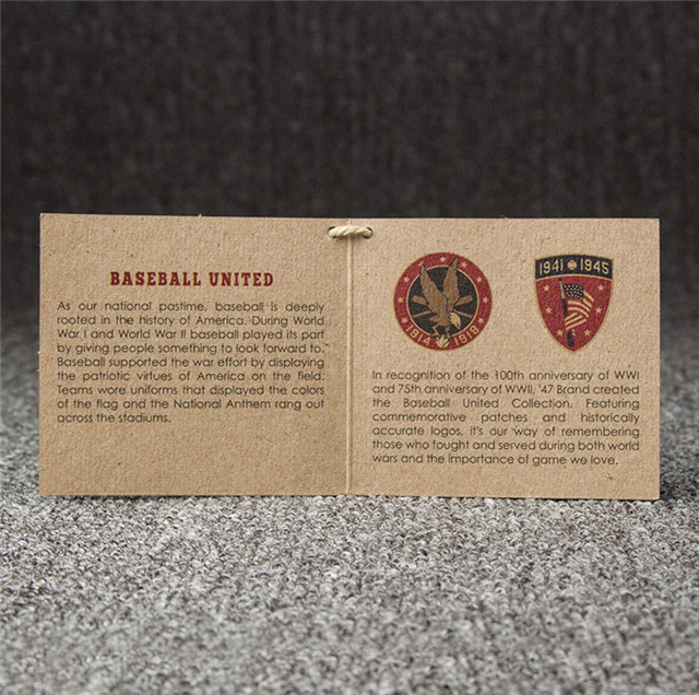 High Quality Kraft Paper Square Blank Gift Card for Men's Wear