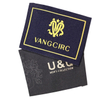 High Density Damask Woven Labels Custom Made for Men Jeans and Jacket Coat Clothes Recycled Luxury 
