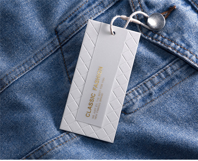 Customization Clothing Foil Hang Tags with PVC Plastic Tags Brand Free Design