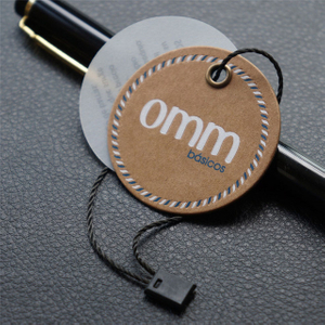 Customized UV Embossed Silk Kraft Paper Hangtag
