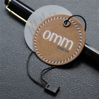 Customized UV Embossed Silk Kraft Paper Hangtag
