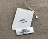 Beautiful Korean Garment Hangtag PVC Tag Embossing Bronzing Carboard Free Design Trademark