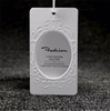 Manufacture OEM Elegant Hang Tag Apparel T-shirt Swingtags Custom Dress Hangtags