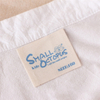 Custom 100% Natural Color Printing Cotton Neck Label for Baby Clothing,sewing on Neck Cotton Label 