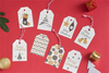 New Style Gold Stamping Hangtags Merry Christmas Creative DIY Bookmark Card