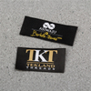 Silks fold woven tag custom costume clothes neck label fabric labels