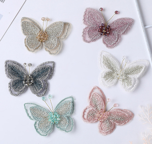 Fashion Cartoon Children Cloth Clothing Embroidery Applique Butterfly Clothing Patches