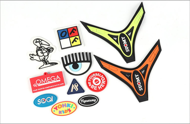 PVC Plastic Badge Clothing Accessories PVC Soft Plastic Seal Shoes, Hats, Clothing Bags Drop Plastic Seal Logo Customization