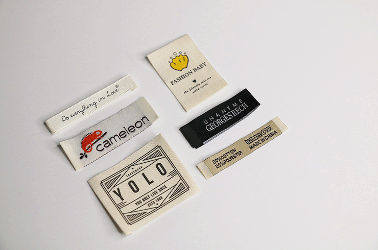 Clothing Trademark Washed-label Cotton Printed Label