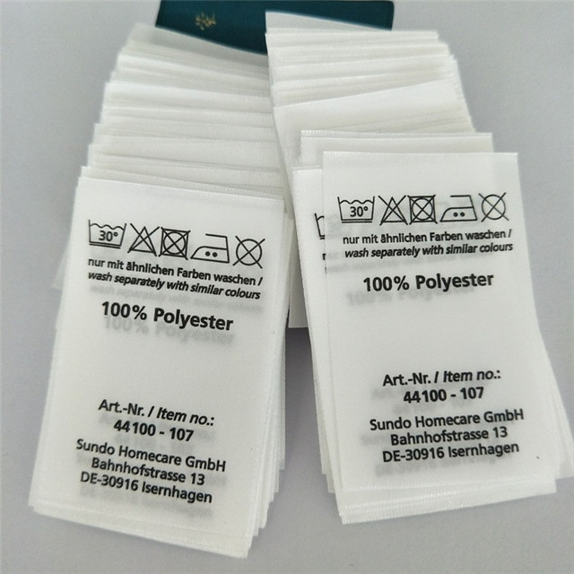 Clothing Wash Label Clothing Care Label