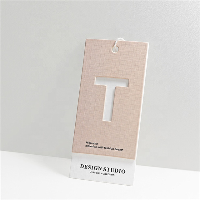 New Hollow Custom Paper Brand Hang Tags for Clothing Bag Logo Tag Card