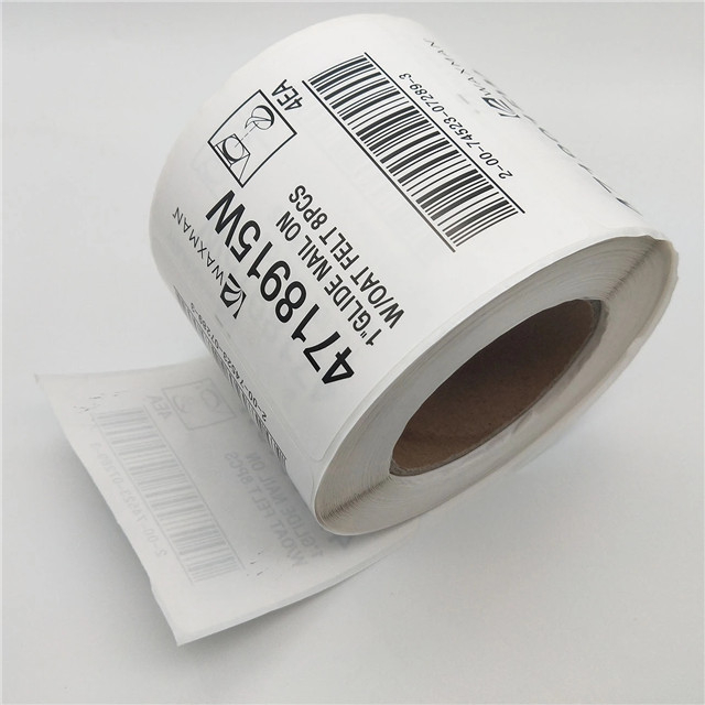Custom Logo Waterproof Vinyl Barcode Sticker For Package 