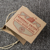 High Quality Kraft Paper Square Blank Gift Card for Men's Wear