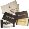 High Density Damask Woven Labels Custom Made for Men Jeans and Jacket Coat Clothes Recycled Luxury 