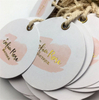 Manufacture OEM Elegant Hang Tag Apparel T-shirt Swingtags Custom Dress Hangtags