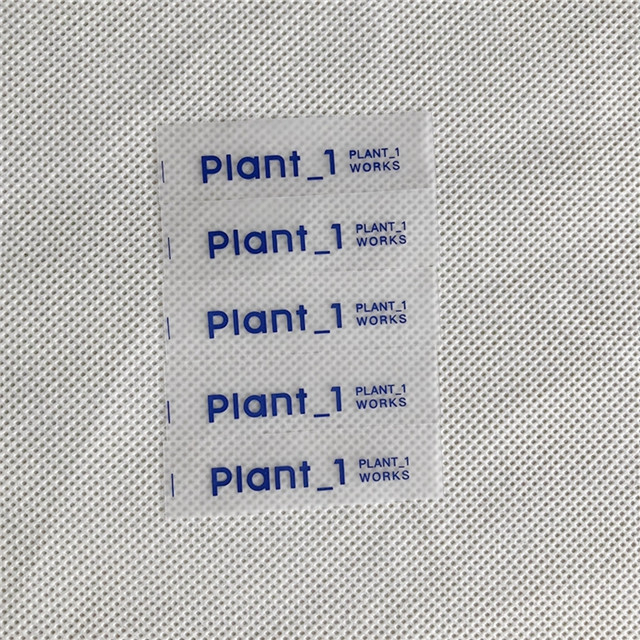 Customized TPU Printing Clear Frosted Garment Sewing Labels Waterproof