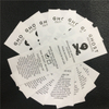 Customize Water Washing Label Silk Screen Printing Care Label