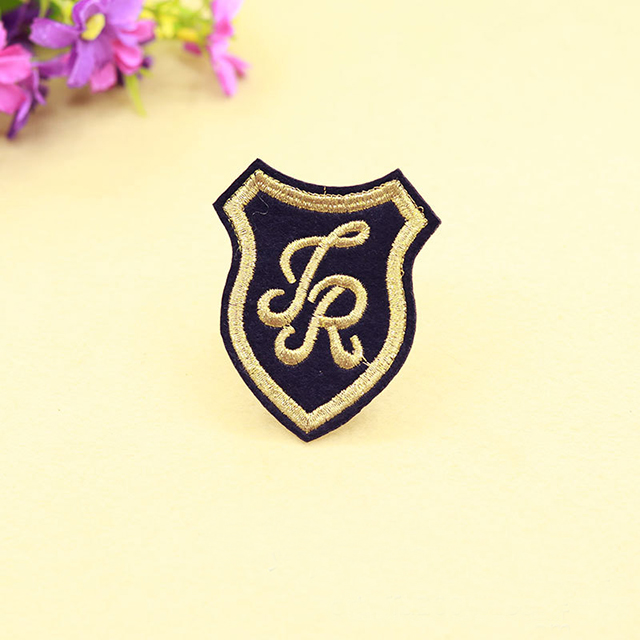Wholesale Custom Clothing Garment Woven Fabric Badge Embroidery Patch