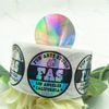Hot Sell Transparency Stickers for Small Business Custom Own Brand Logo Rounded Sticker