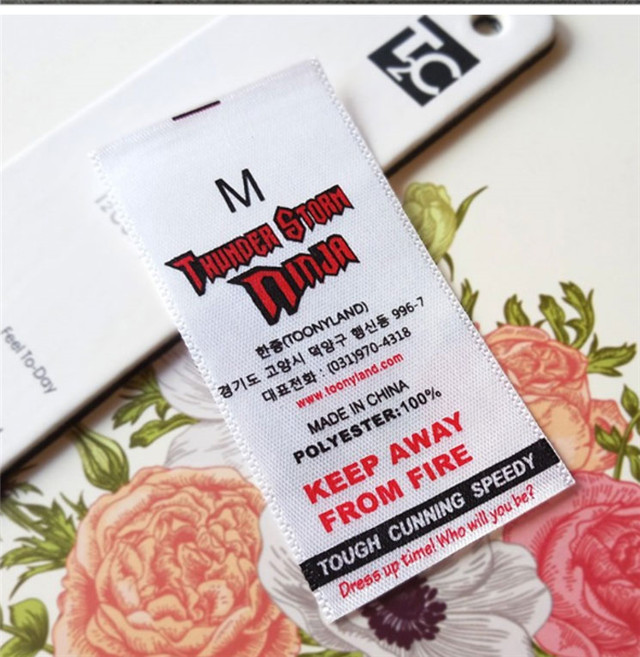 Printing Sticker Label Washing Tape Ribbon Care Label for Clothing