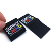 Custom Brand Name Logo Label Center Fold Neck Woven Tags Labels for Clothing