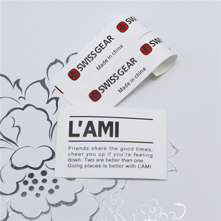 Custom Weave Ribbon Washing Water Label