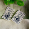 Custom-made High-grade Cotton Lead Label Cotton Label Printed Clothing Cotton Tag Black And White Label