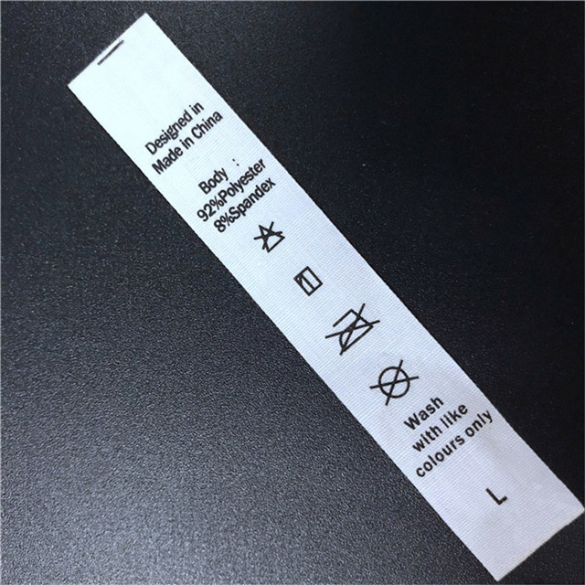 Multicolor Printing Non-woven Fabric Washing Label Ribbon Printed Label Silk Printing Label